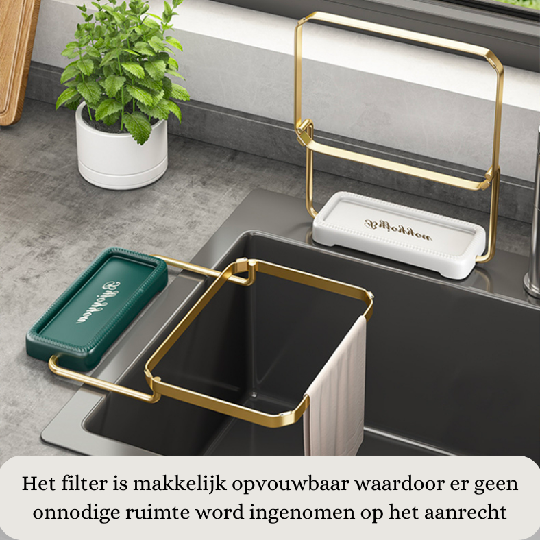 EasyClean™ | Filter om verstoppingen in de wasbak te voorkomen